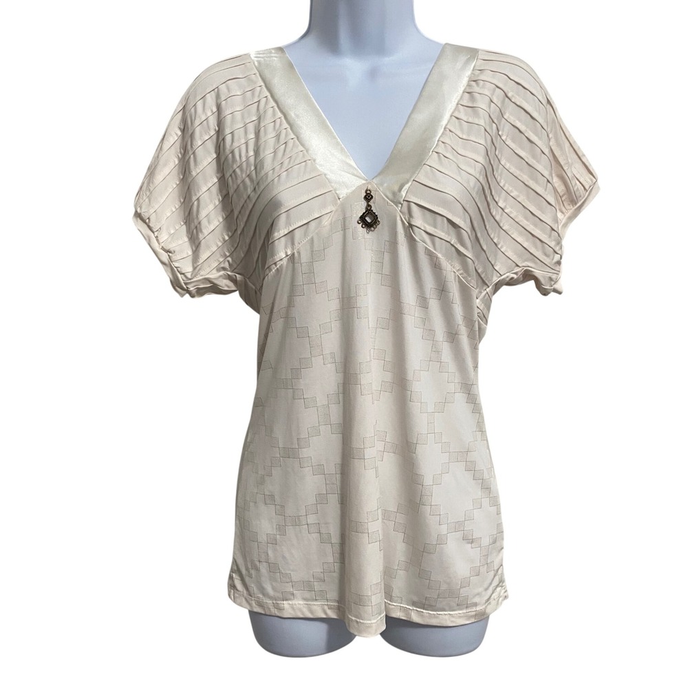 Women's Y2K SouthPole Babydoll Satin Top XL Retro Going Out Indie
